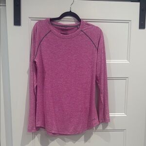 Patagonia Cool Tropics Pink and Gray Long Sleeve Tee
